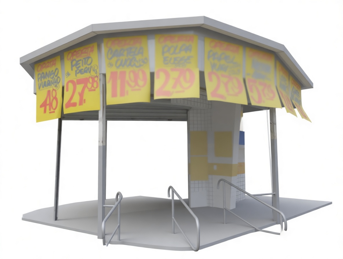 Street Market Stall Model free 3D printable STL