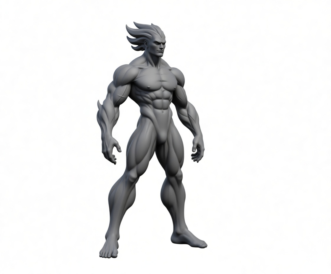 Muscular Male Hero Figurine free 3D printable STL