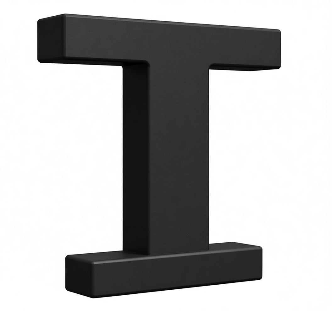 Block Letter I Model free 3D printable STL
