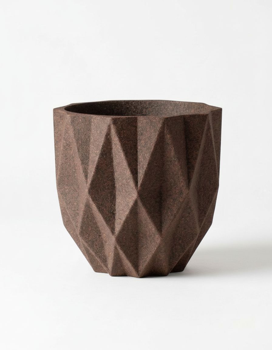 Geometric Faceted Planter free 3D printable STL