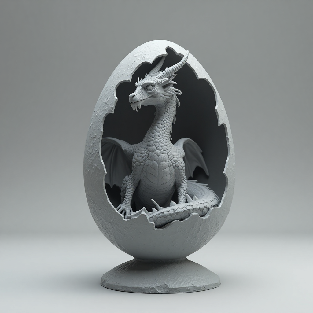 Dragon Hatchling Figurine free 3D printable STL