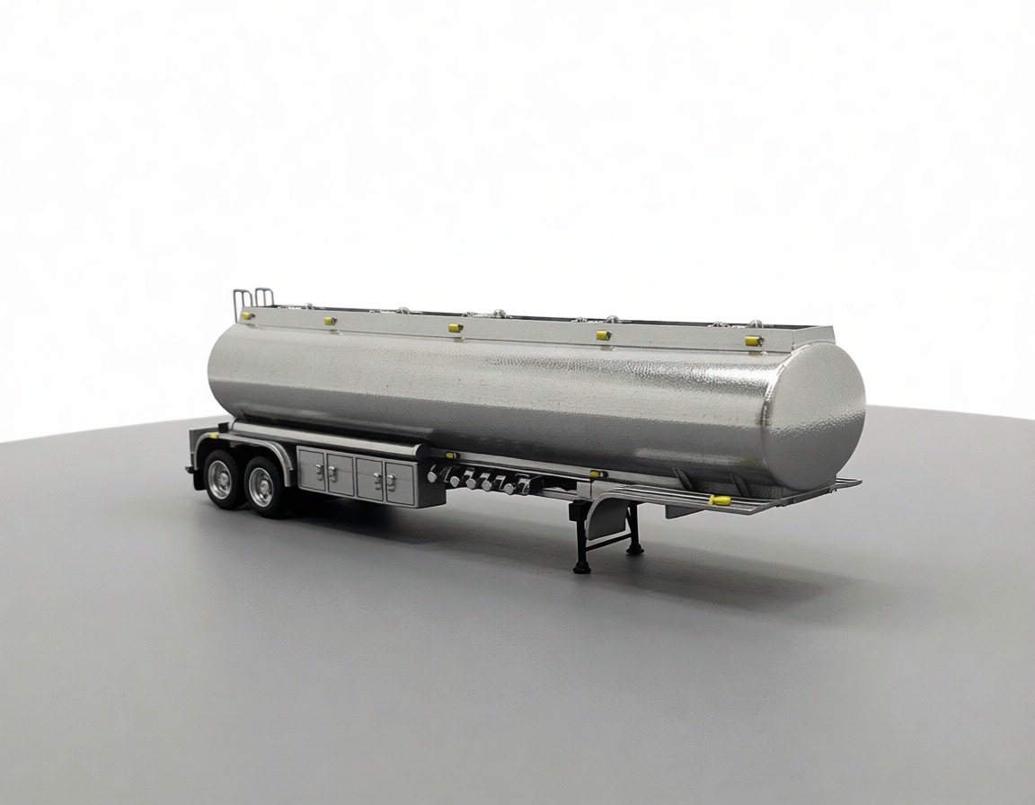 Fuel Tanker Trailer Model free 3D printable STL