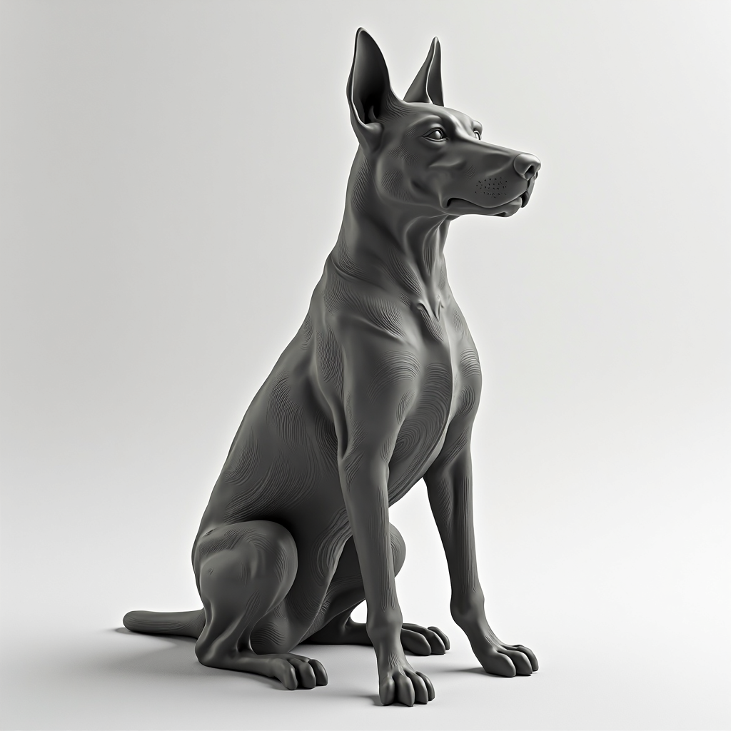 Belgian Malinois Figurine free 3D printable STL