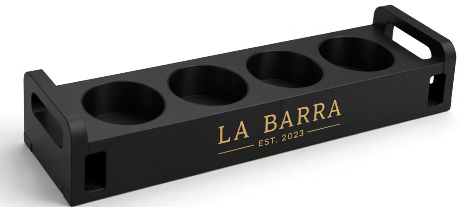La Barra Shot Glass Holder free 3D printable STL
