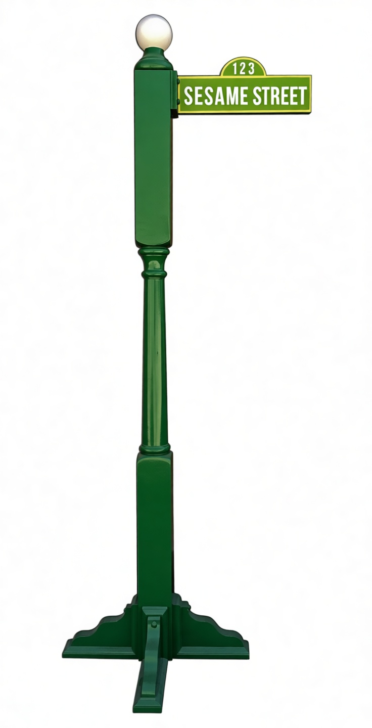 Sesame Street Signpost Model free 3D printable STL