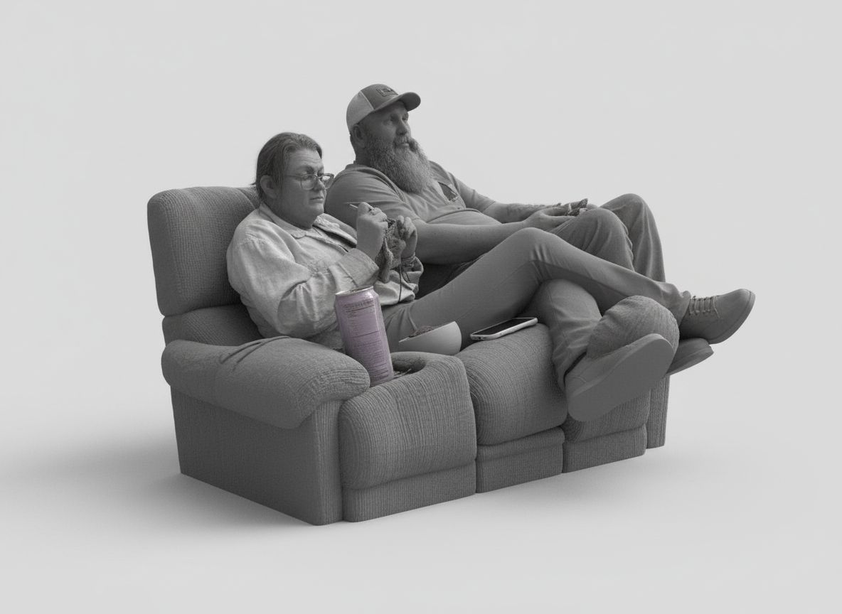 Couple Relaxing Sofa Model free 3D printable STL