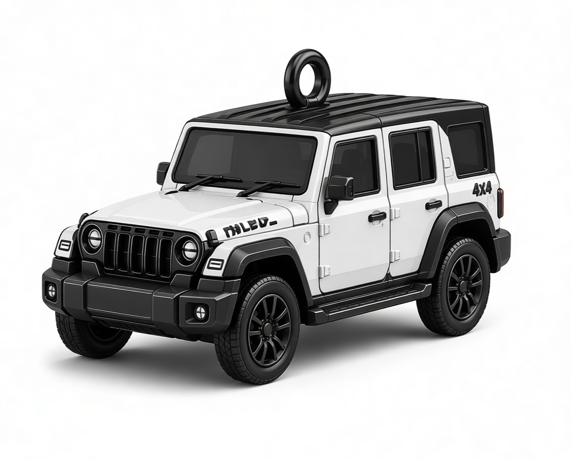 Jeep Wrangler Keychain Model free 3D printable STL