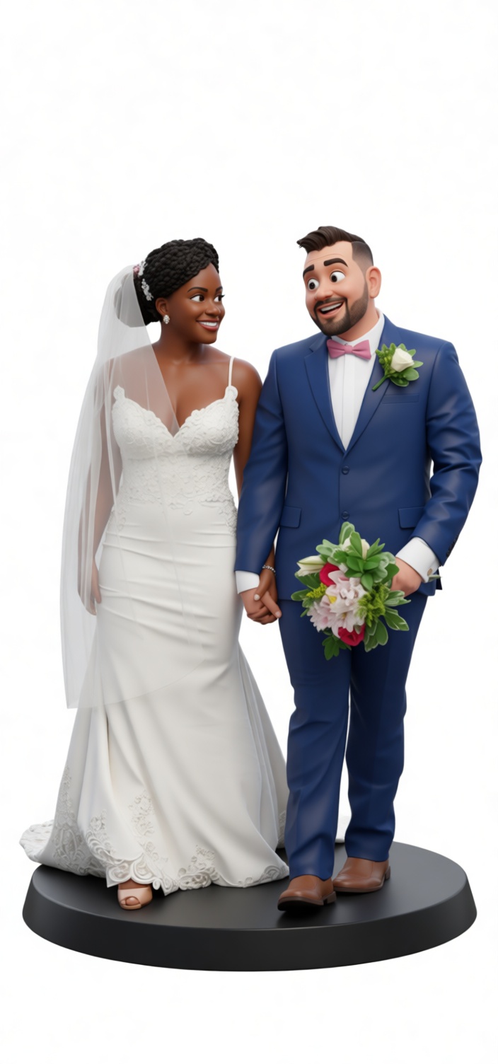 Wedding Couple Figurine free 3D printable STL