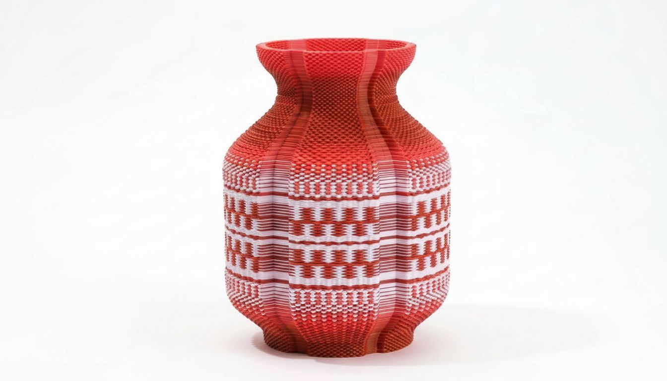 Textured Vase Model free 3D printable STL