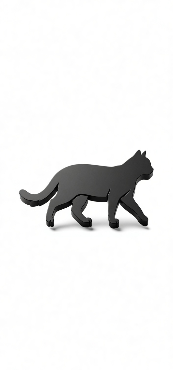 Walking Cat Figurine free 3D printable STL