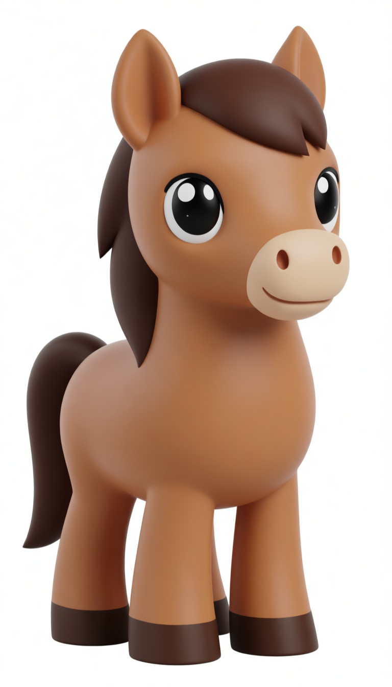 Cartoon Horse Figurine free 3D printable STL