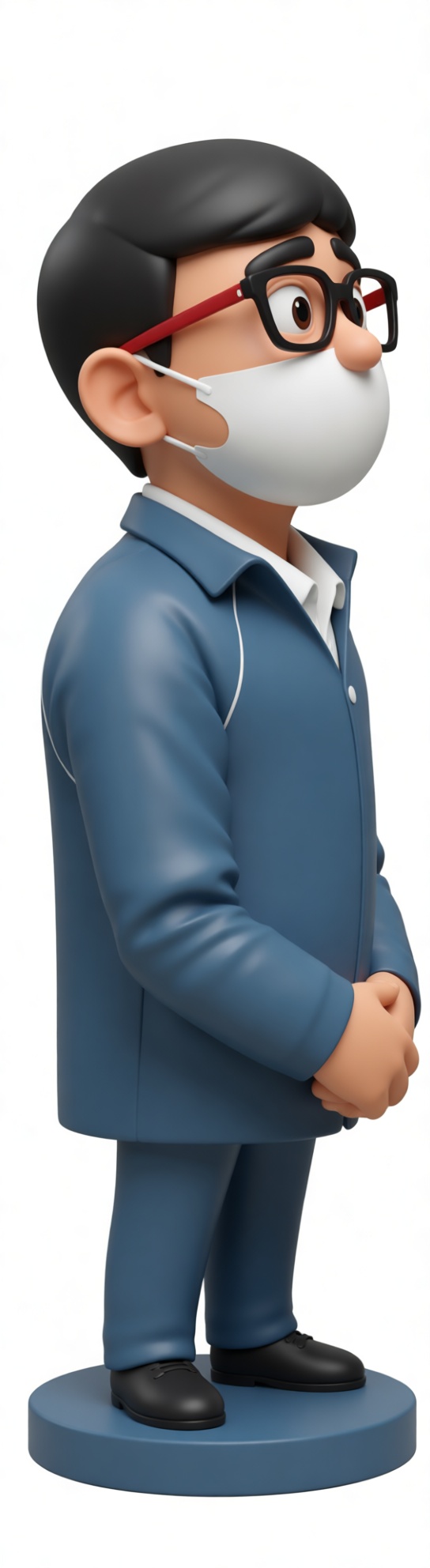 Man with Mask Figurine free 3D printable STL