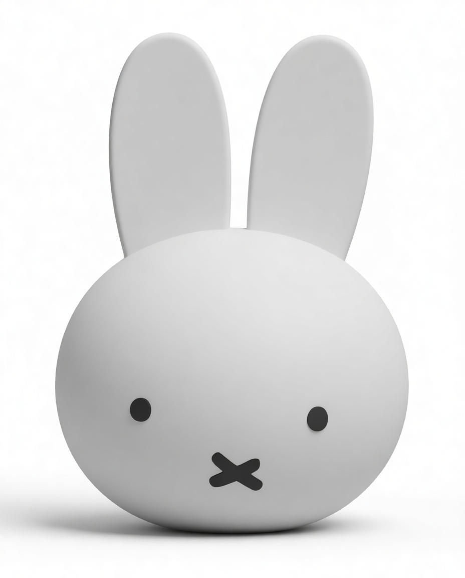 Miffy Bunny Head Figurine free 3D printable STL