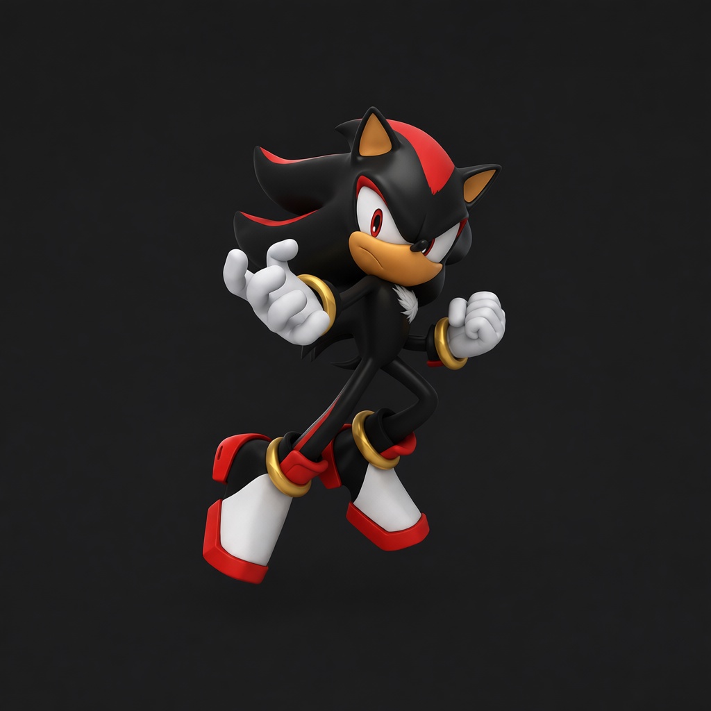 Shadow the Hedgehog Figurine free 3D printable STL
