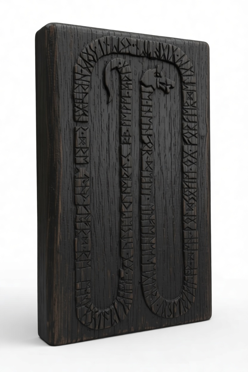 Odin's Rune Staff Plaque free 3D printable STL