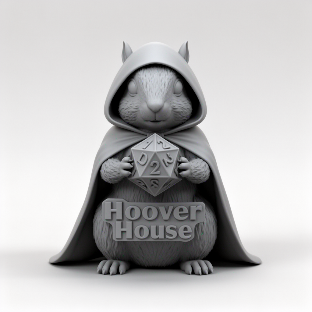 Squirrel Hooded Cape Figurine free 3D printable STL