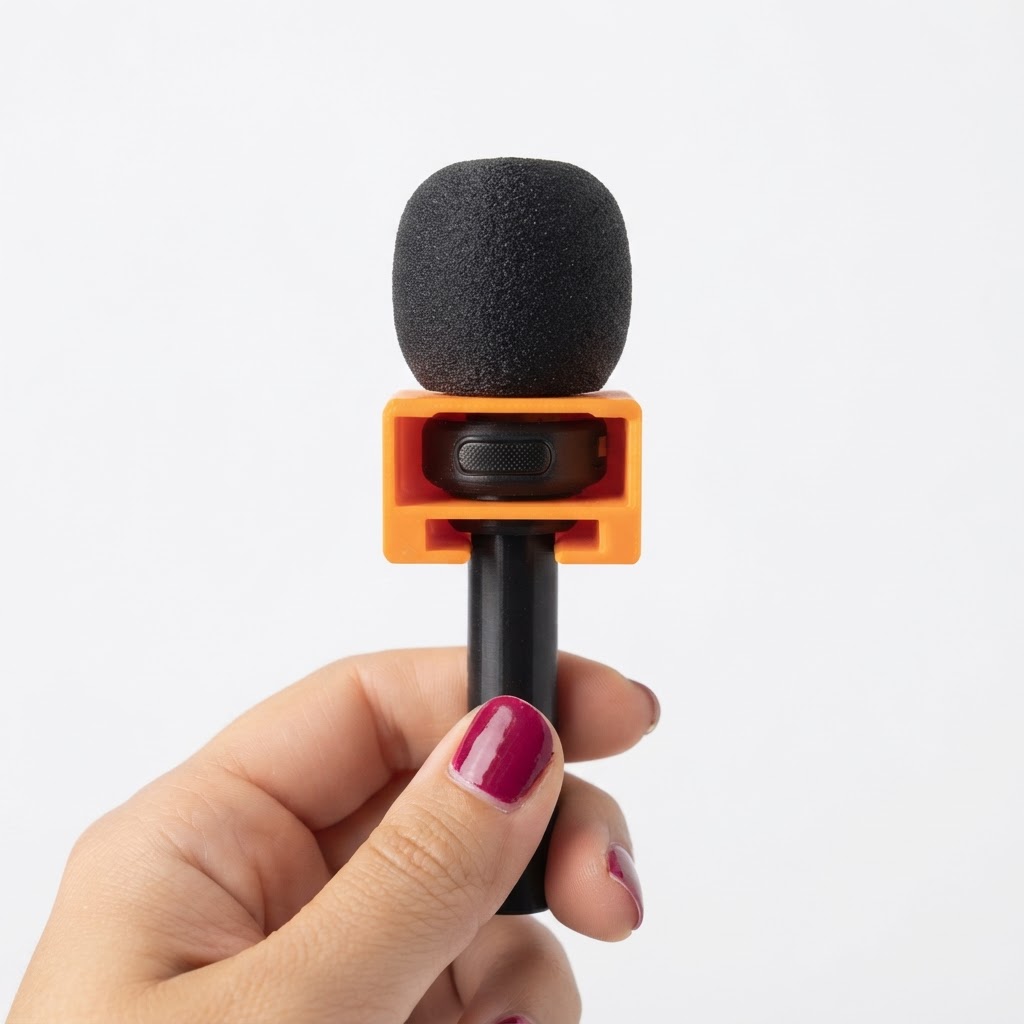 Handheld Microphone Model free 3D printable STL
