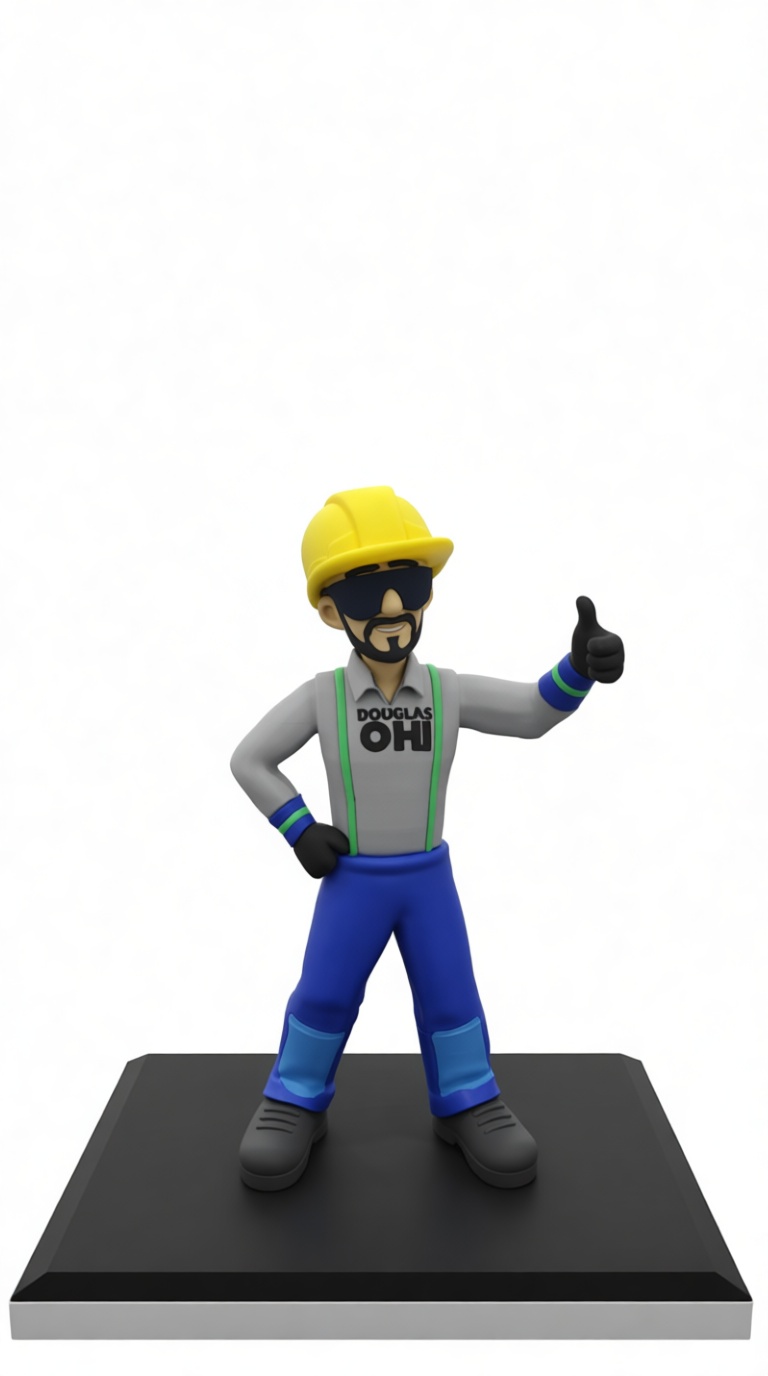Construction Worker Figurine free 3D printable STL