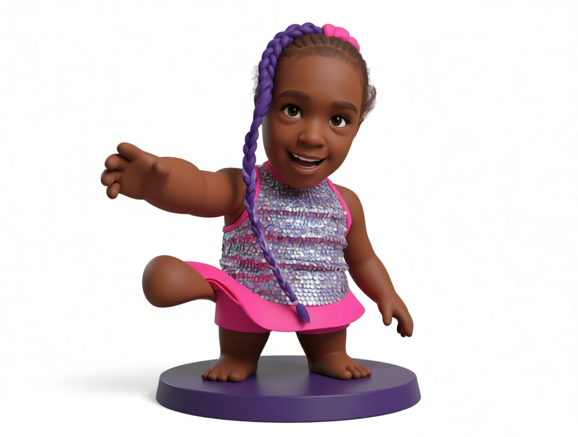 Dancing Girl Figurine free 3D printable STL