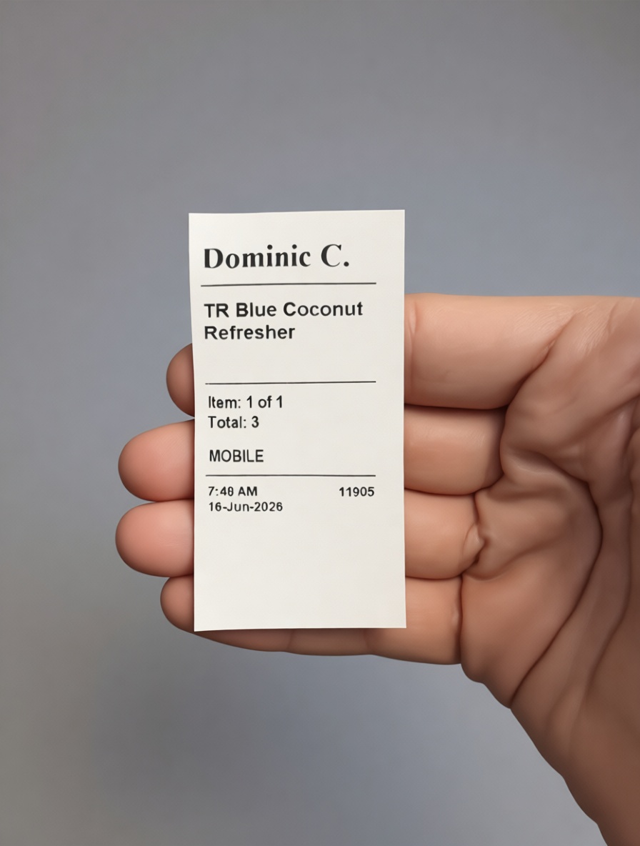 Coffee Order Receipt free 3D printable STL