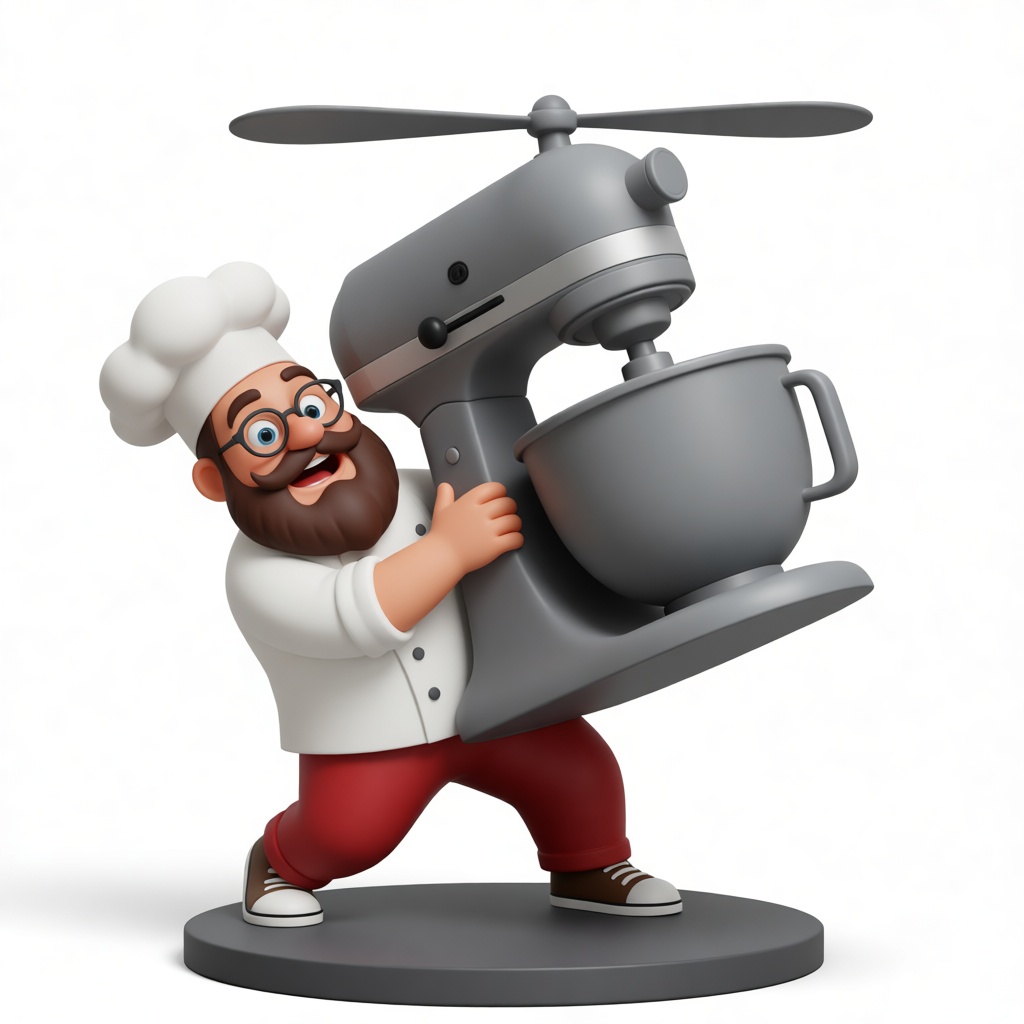 Cartoon Chef Figurine free 3D printable STL