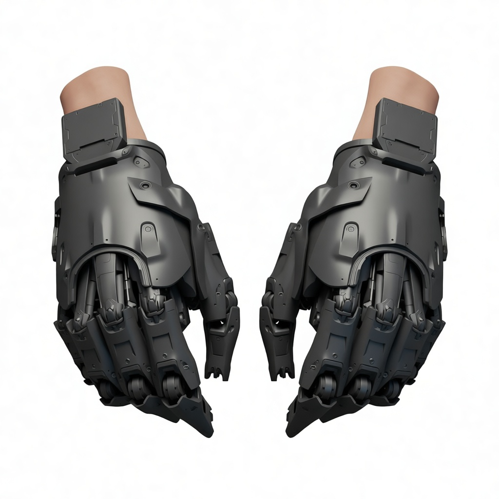 Cybernetic Gauntlet Pair free 3D printable STL