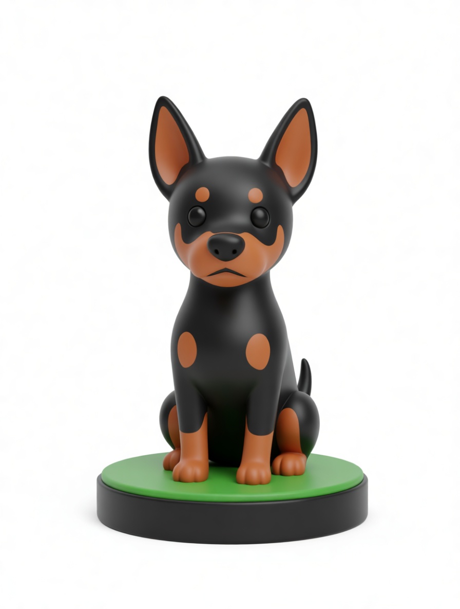 Miniature Doberman Pinscher free 3D printable STL