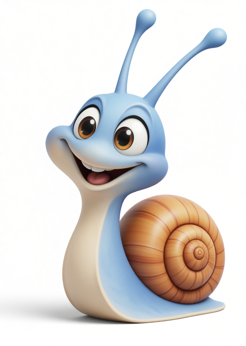Cute Cartoon Snail Figurine free 3D printable STL