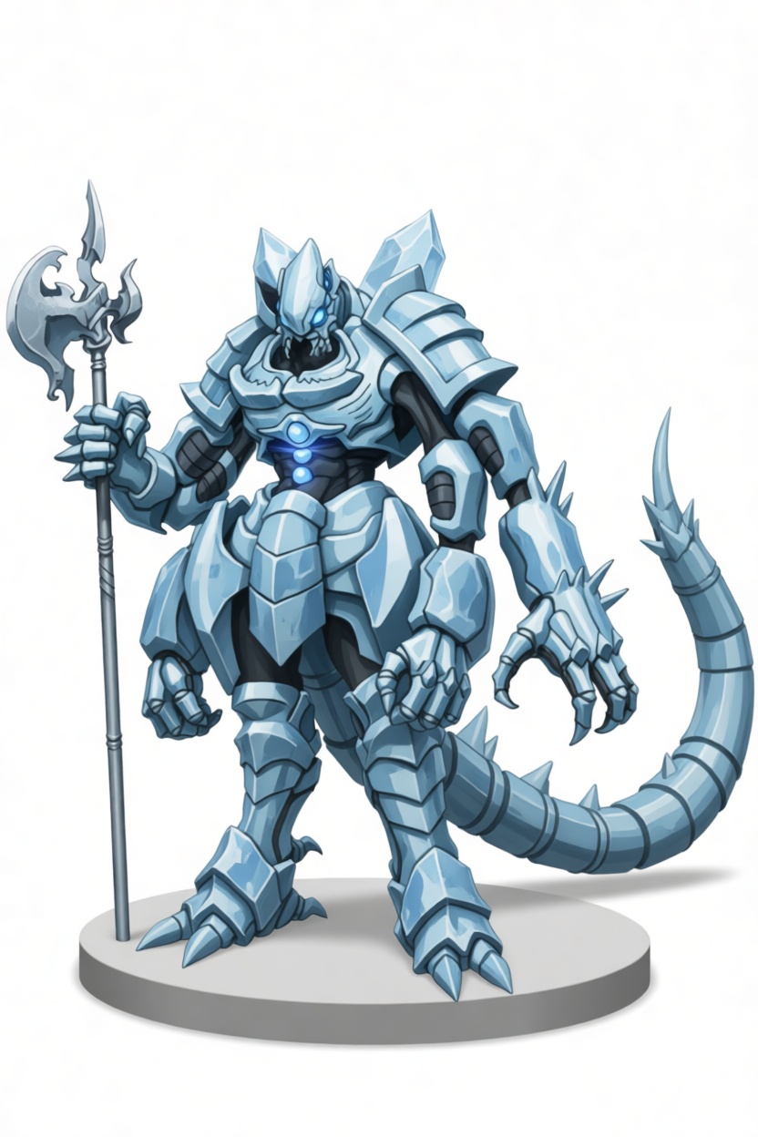 Ice Mech Warrior Figurine free 3D printable STL