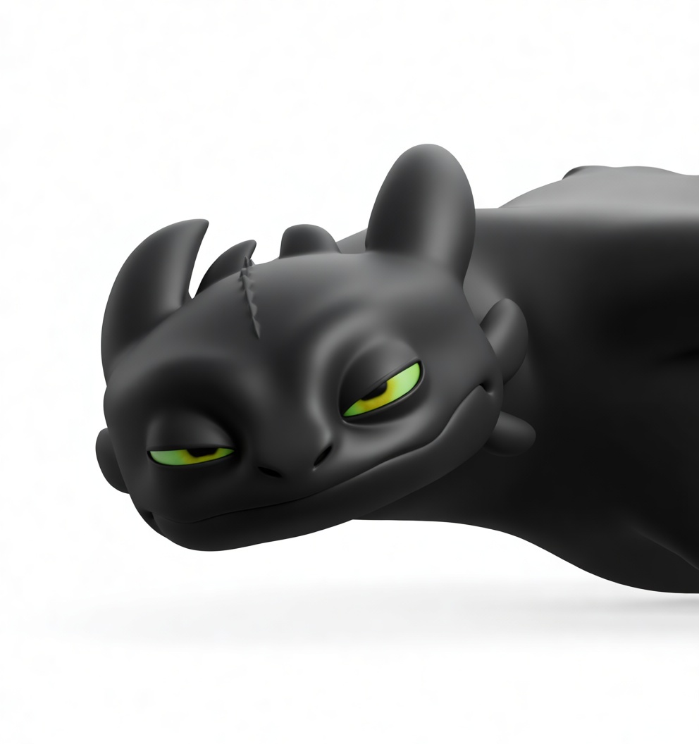 Toothless Dragon Model free 3D printable STL