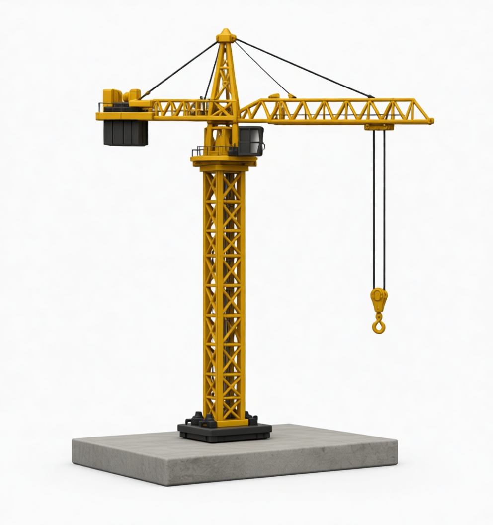 Tower Crane Model free 3D printable STL