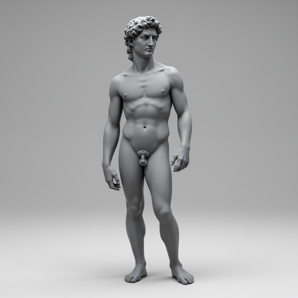 Michelangelo David Statue free 3D printable STL