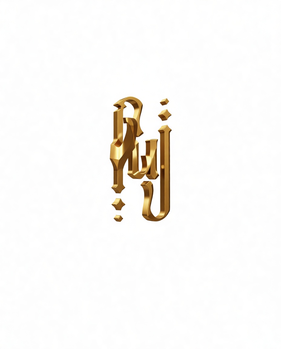 Arabic Calligraphy Sculpture free 3D printable STL