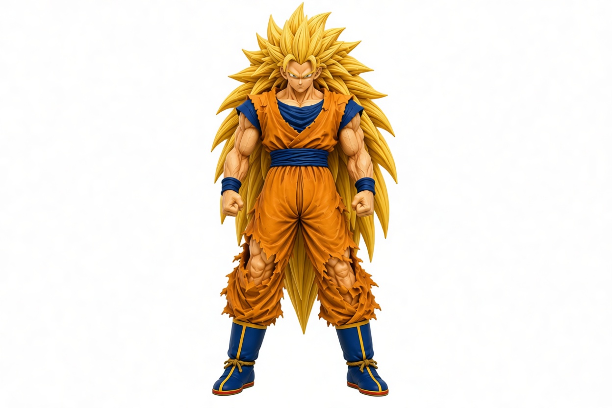 Goku Super Saiyan 3 Figurine free 3D printable STL