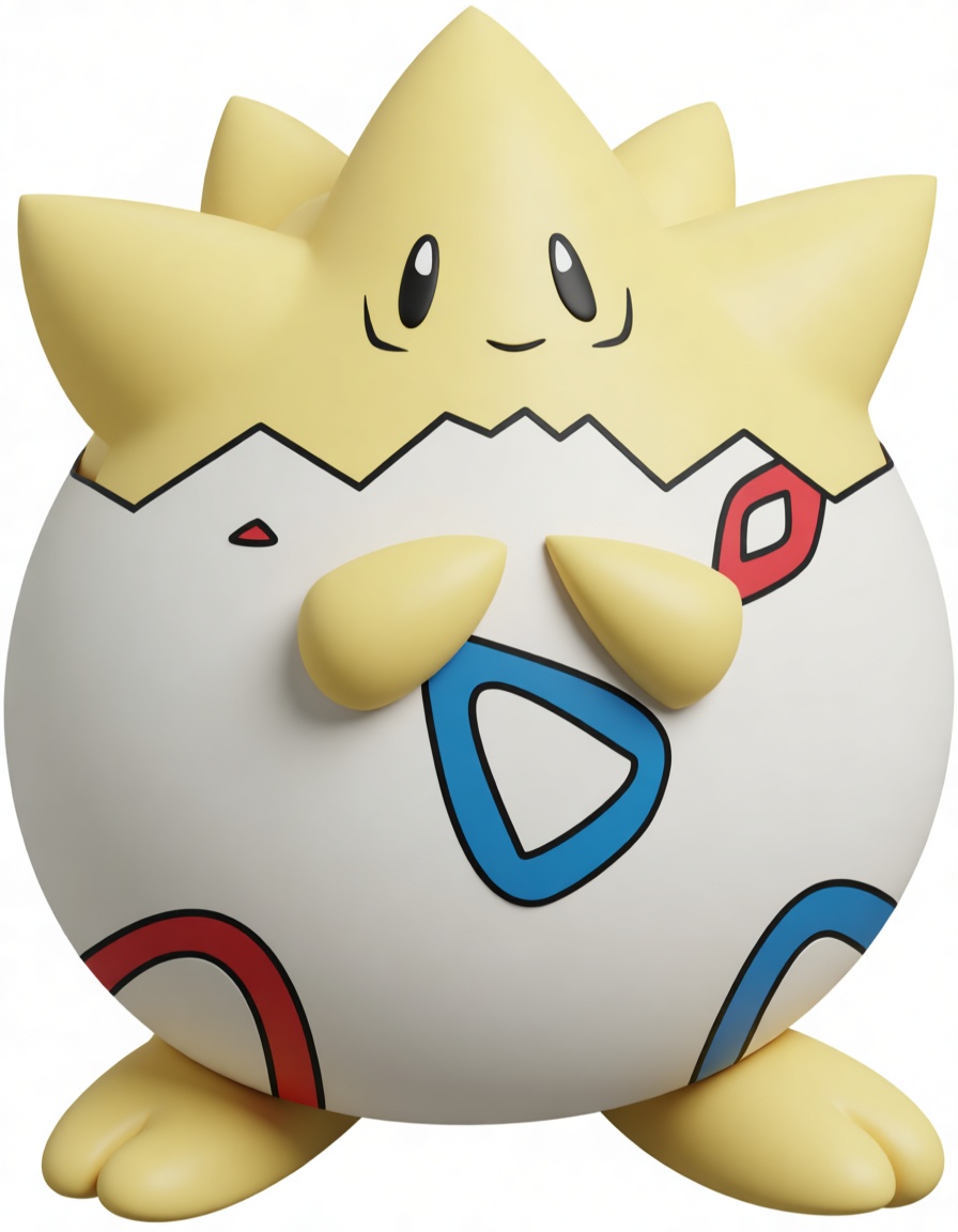 Togepi Pokémon Figurine free 3D printable STL