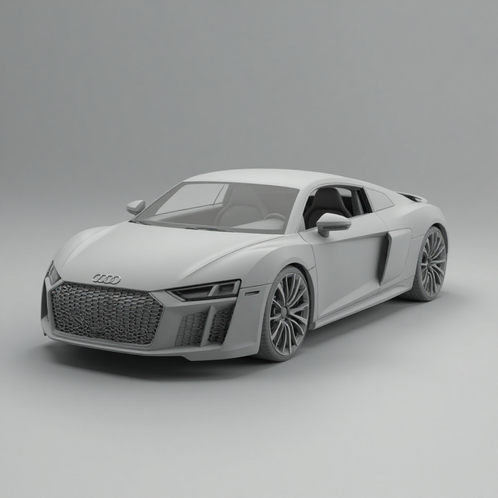 Audi R8 Model free 3D printable STL