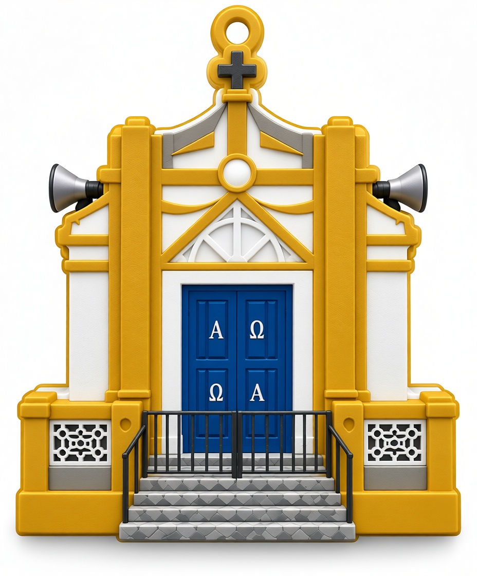 Church Facade Model free 3D printable STL