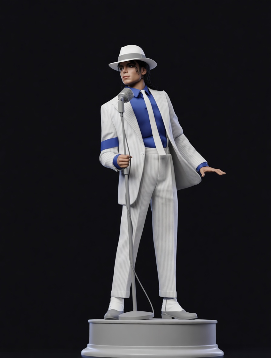 Michael Jackson Smooth Criminal Figurine free 3D printable STL