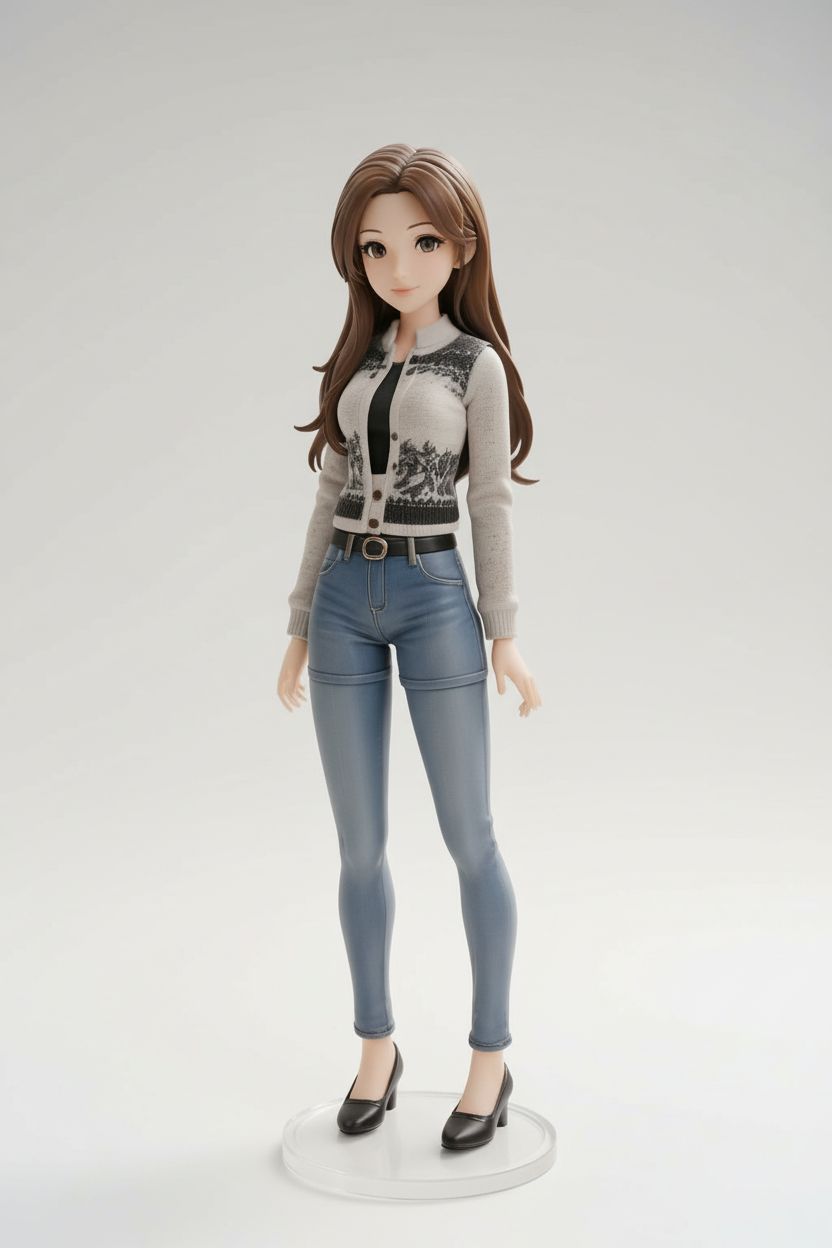 Stylized Woman Figurine free 3D printable STL