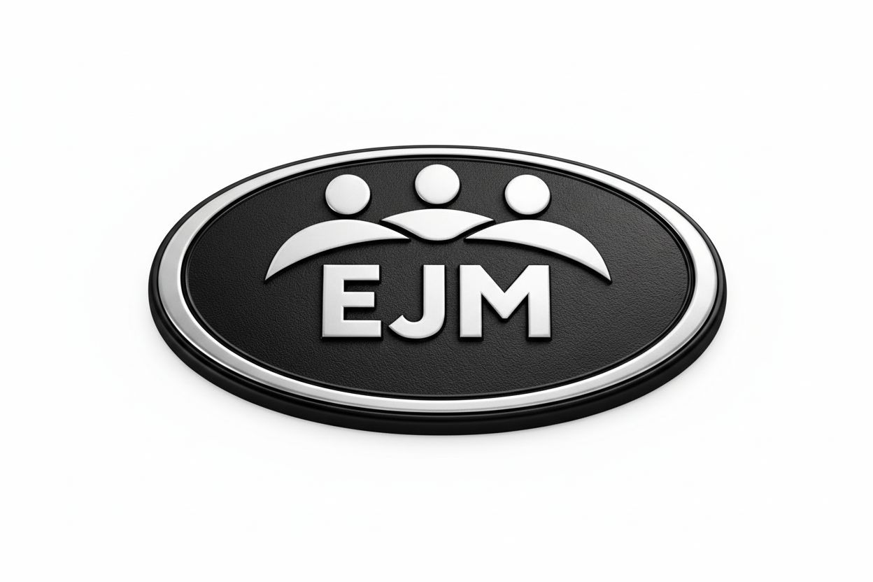 EJM Logo Emblem free 3D printable STL