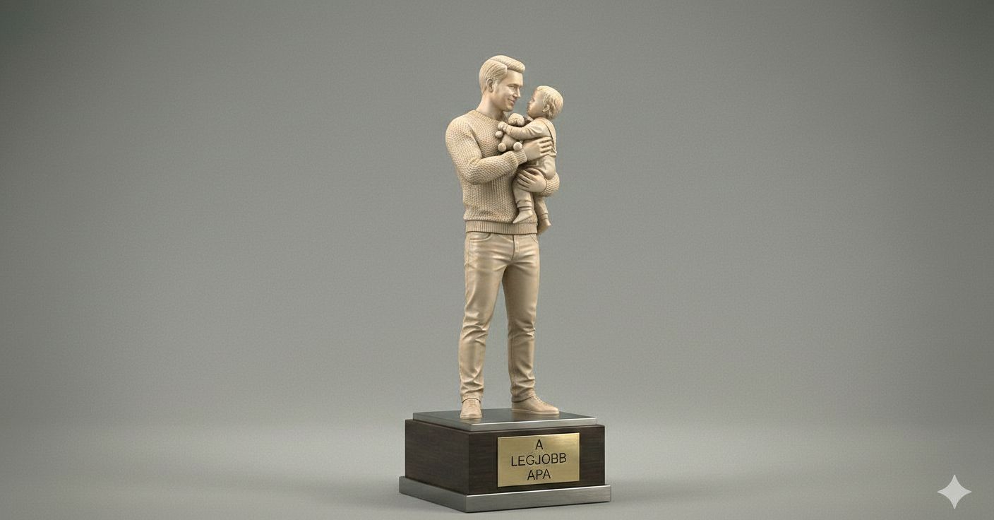 Best Dad Trophy Statue free 3D printable STL
