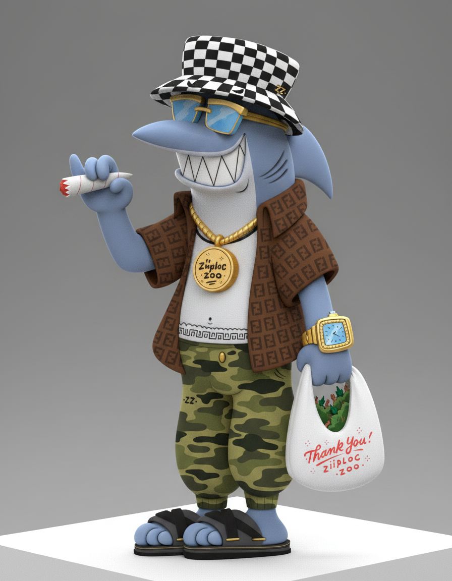 Stylish Shark Figurine free 3D printable STL