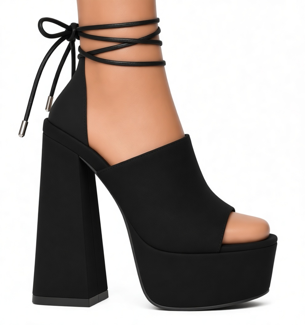 Black Platform Sandal free 3D printable STL