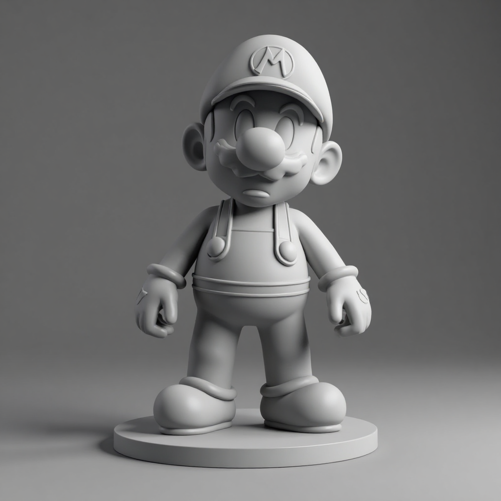 Super Mario Figurine free 3D printable STL