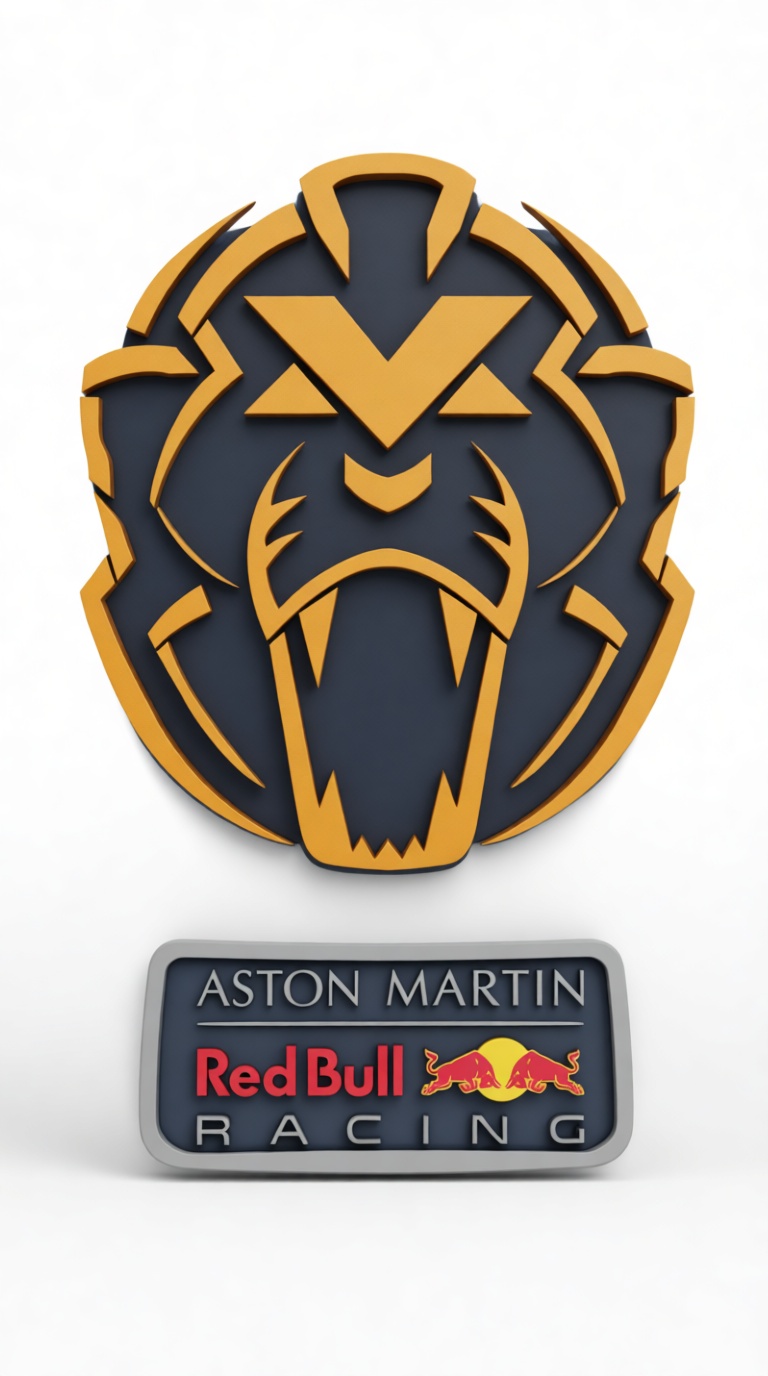 Aston Martin Red Bull Racing Badge free 3D printable STL