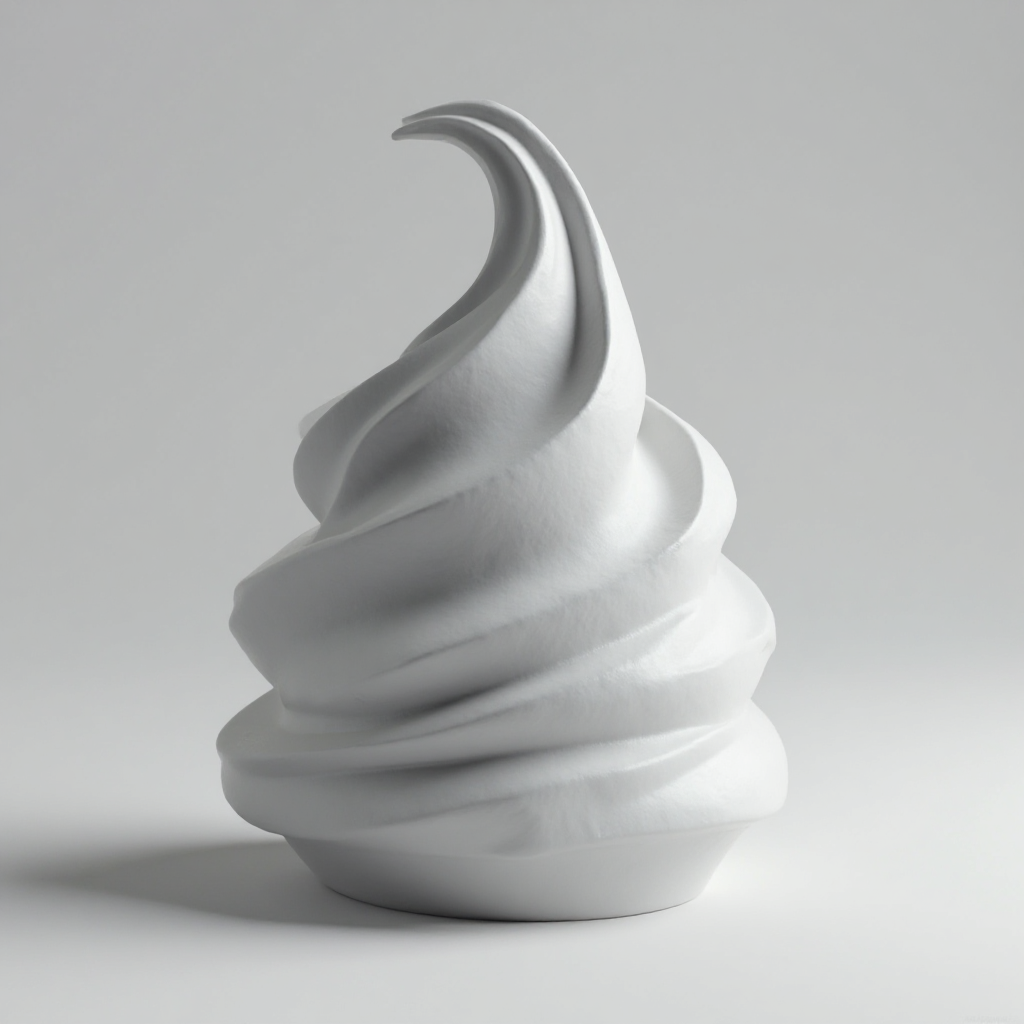 Whipped Cream Swirl Figurine free 3D printable STL