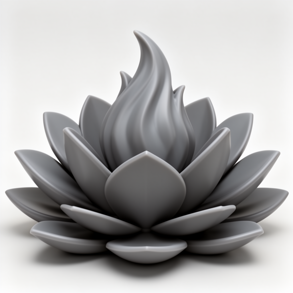 Lotus Flower Sculpture free 3D printable STL