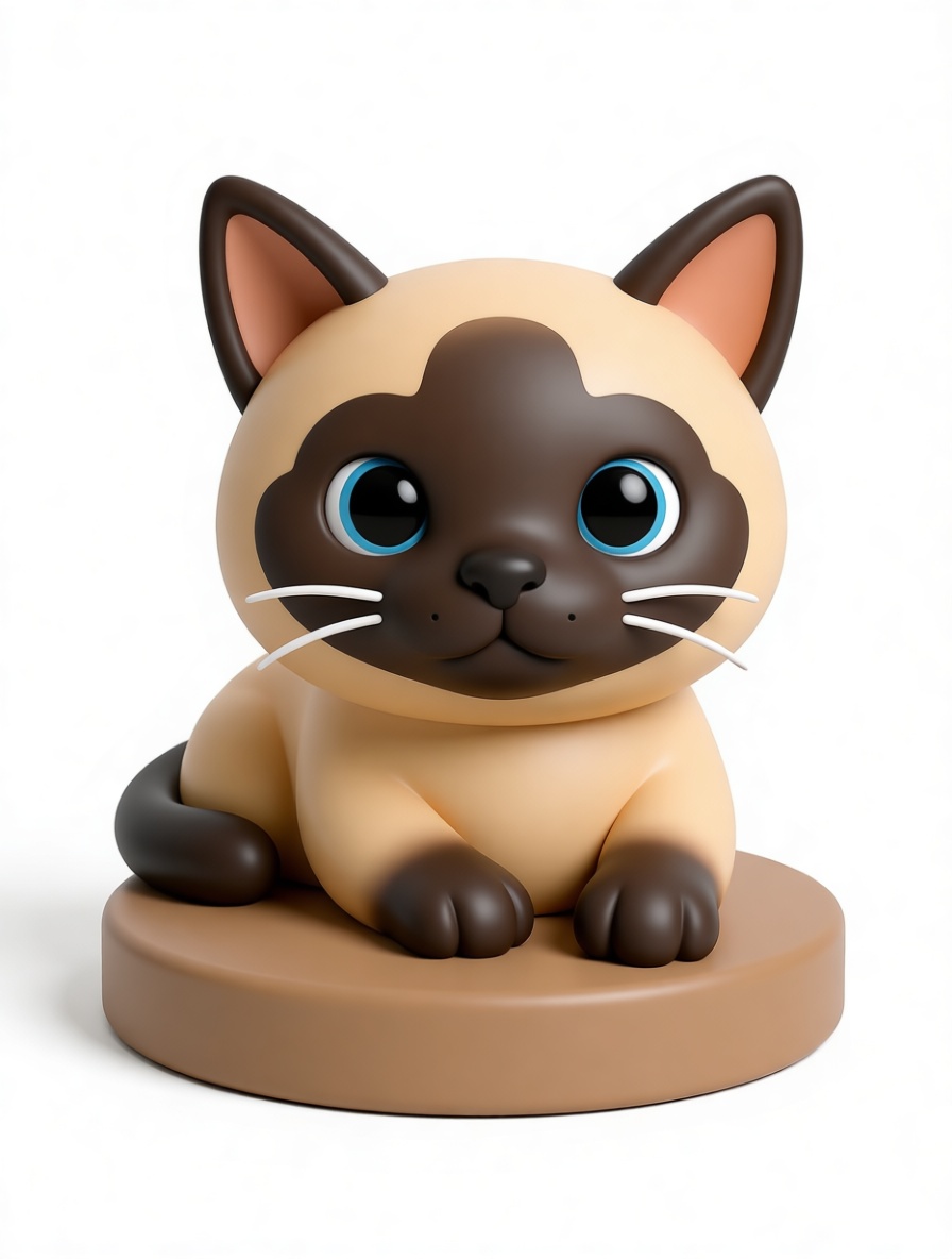 Siamese Cat Figurine - Free 3D Printable STL File