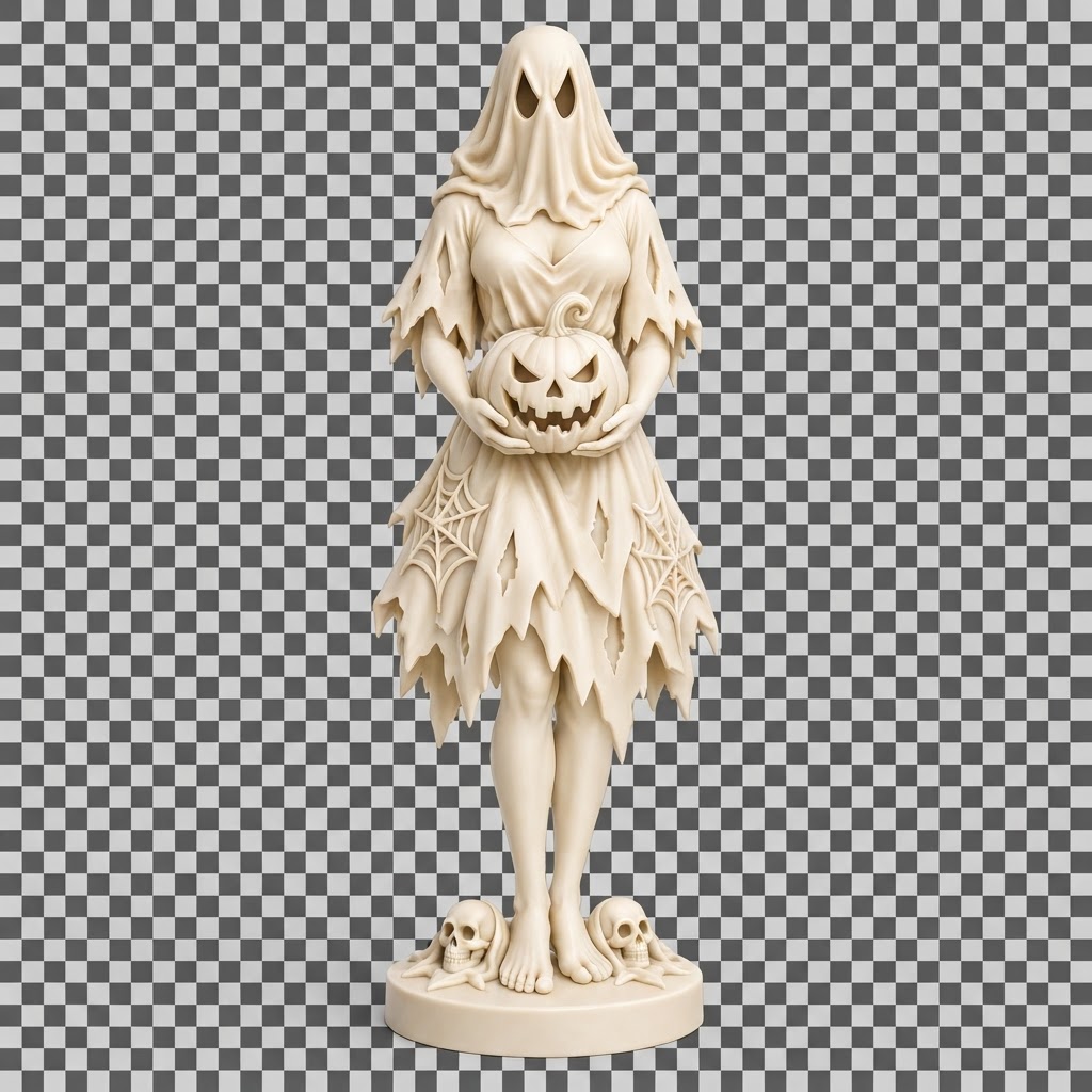 Ghost Bride Figurine free 3D printable STL