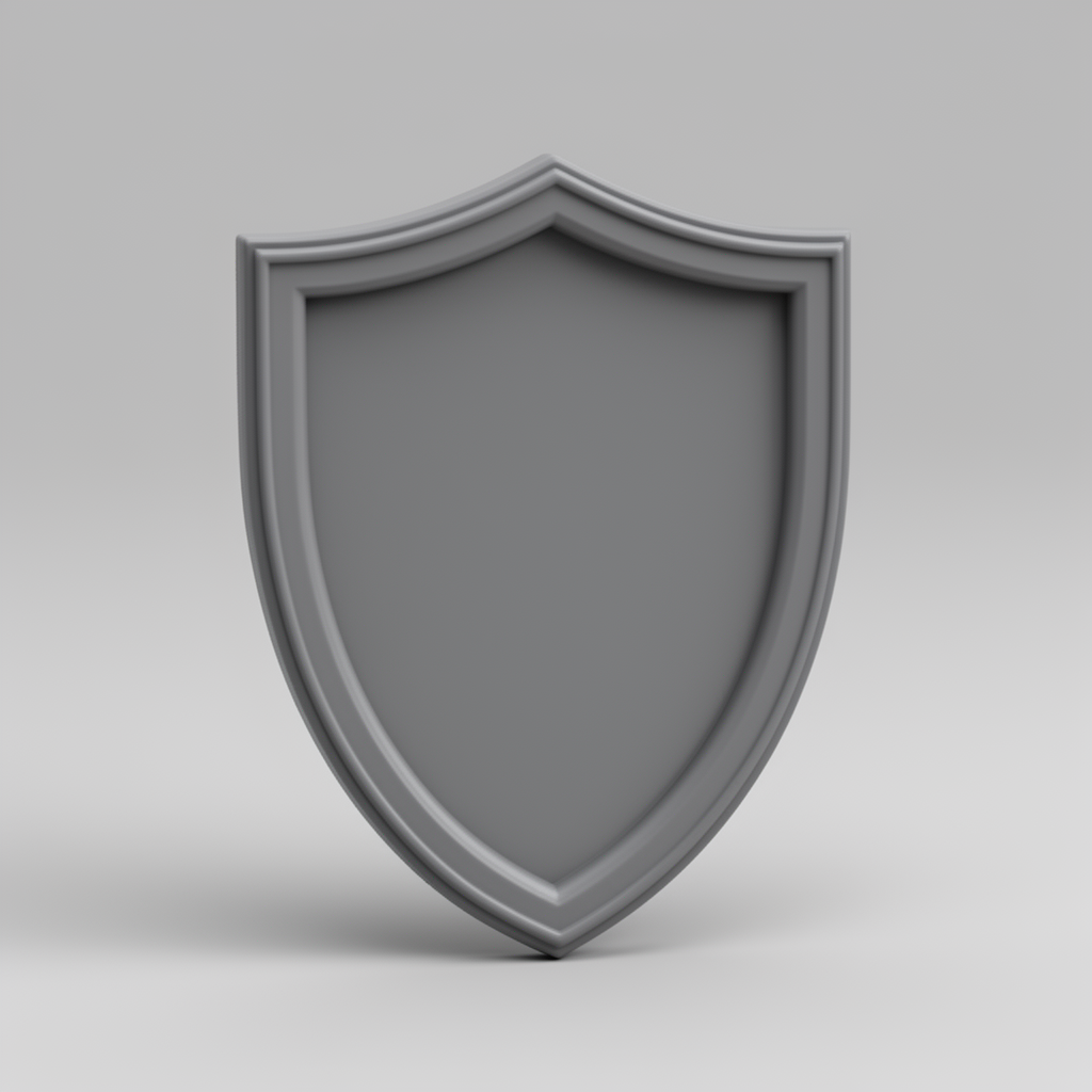 Shield-Shaped Medallion free 3D printable STL